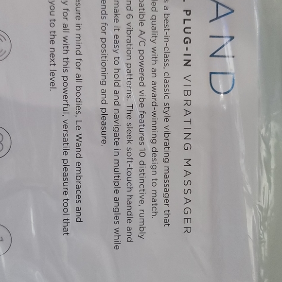 LeWand Plug-In Skyblue Massager - Picture 2 of 3